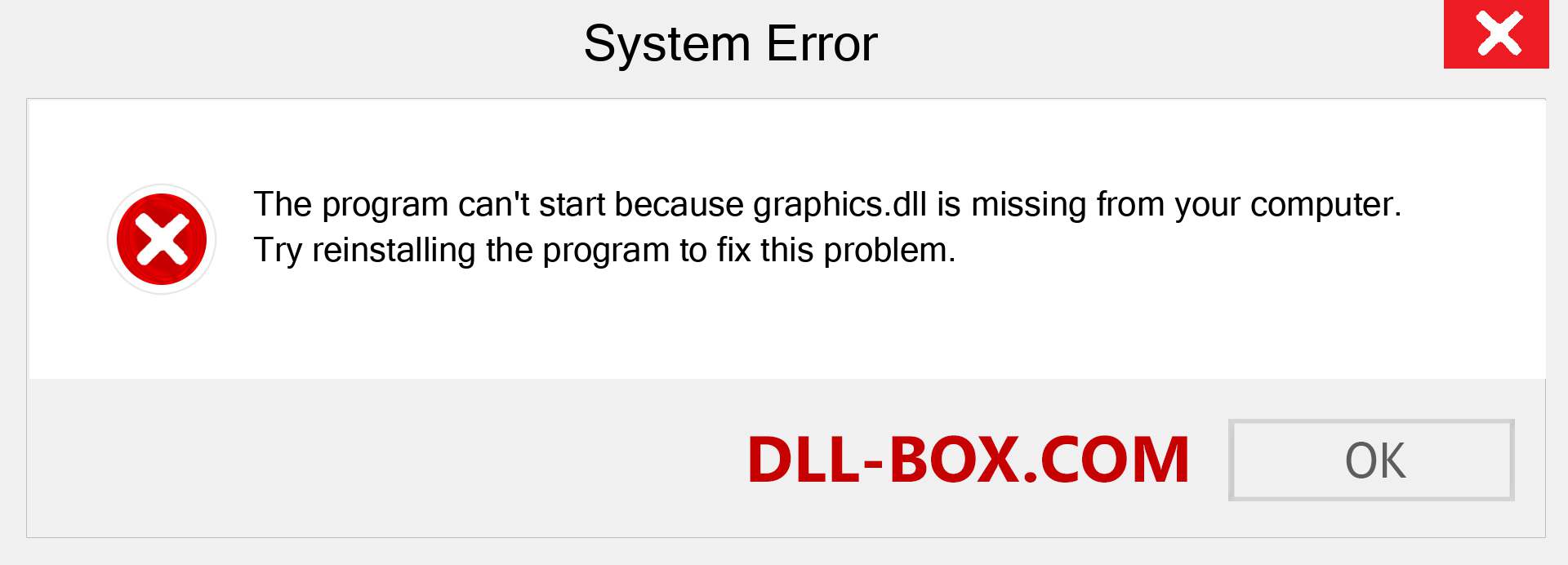  graphics.dll file is missing?. Download for Windows 7, 8, 10 - Fix  graphics dll Missing Error on Windows, photos, images