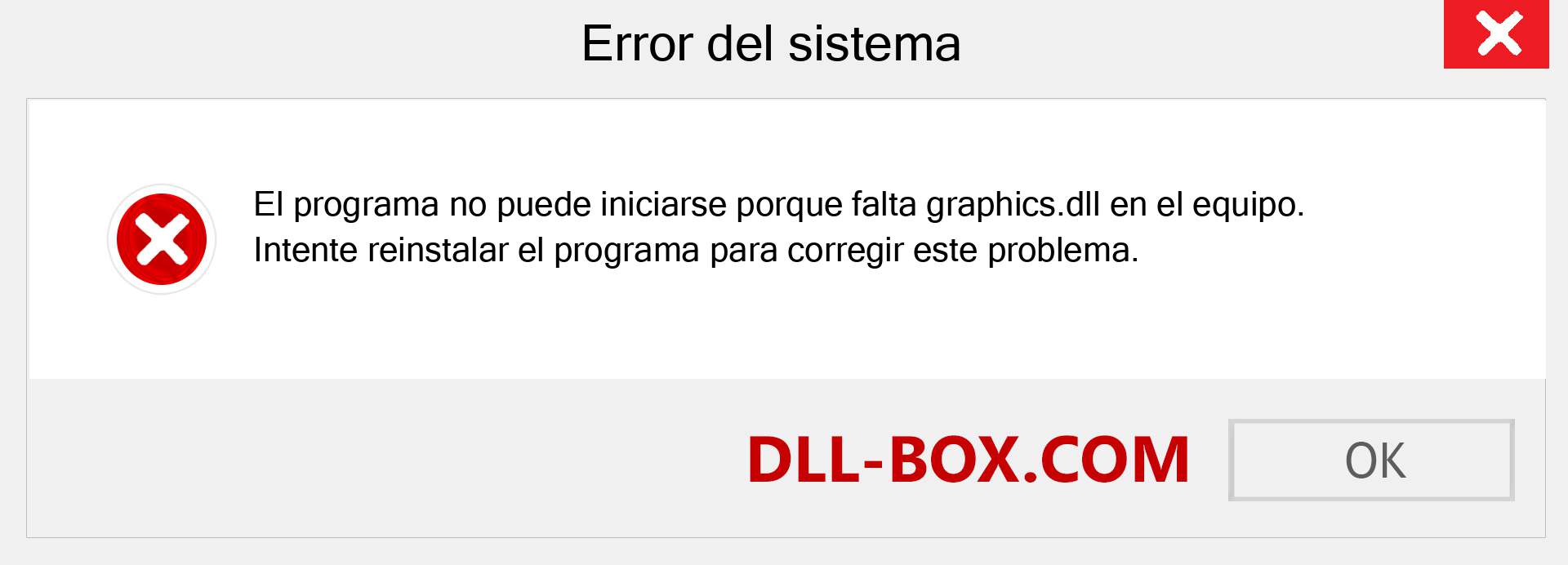 ¿Falta el archivo graphics.dll ?. Descargar para Windows 7, 8, 10 - Corregir graphics dll Missing Error en Windows, fotos, imágenes